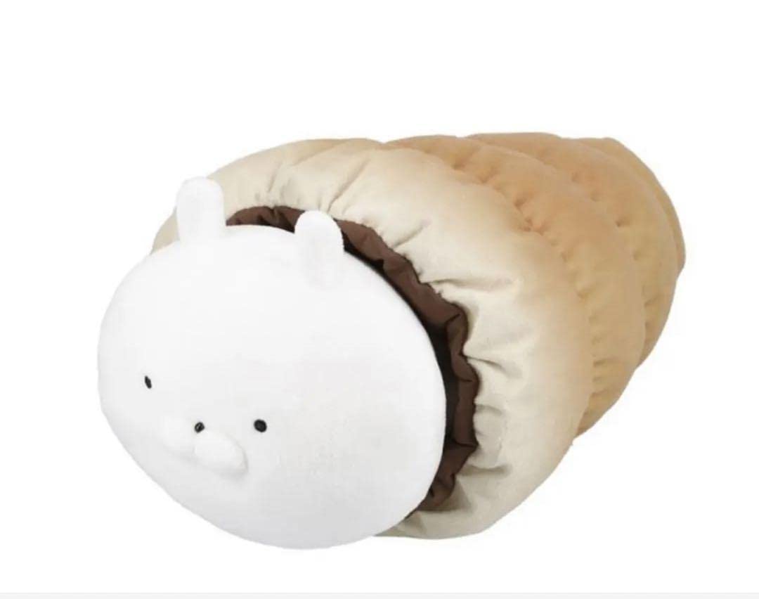 うさまる　パン　クッション＆コロネぬいぐるみ Amazon.co.jp: 限定うさまるチョココロネ パン ぬいぐるみセット 春の